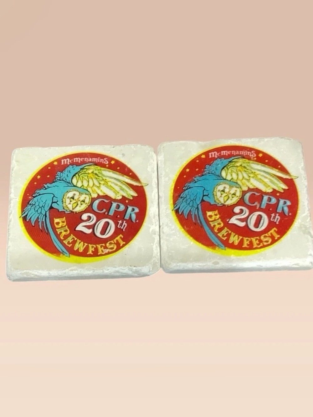 20th Annual McMenamins C.P.R. (Cornelius Pass Roadhouse) Brewfest Stone Coasters